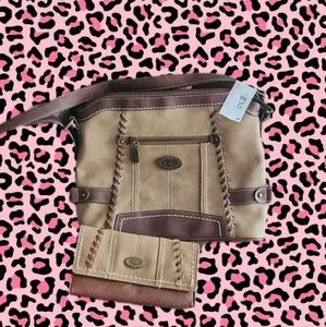 B.o.c crossbody purse with matching wallet